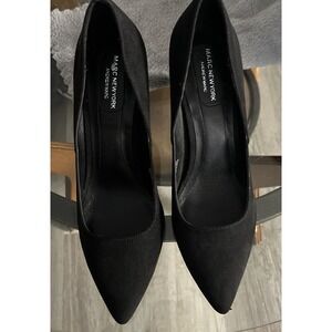 Marc NewYork Alexa  Black Suede‎ Pointed Toe Pumps Size 8